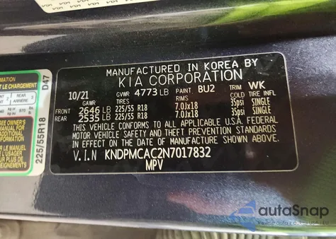 2022 Kia Sportage Lx from USA, damaged, VIN KNDPMCAC2N7017832